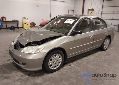 2005 Honda Civic Lx из США, поврежденный, VIN 1HGES16545L013916